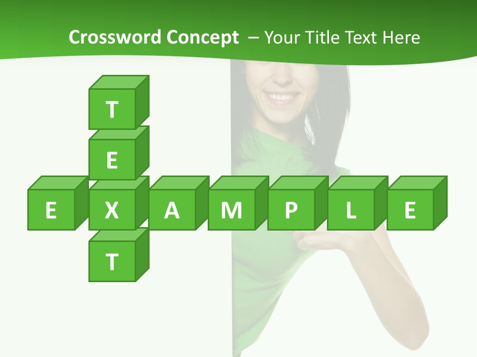 Advertise Girl Background PowerPoint Template