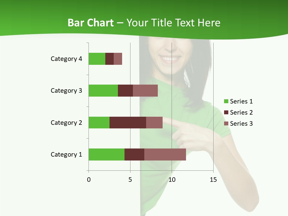 Advertise Girl Background PowerPoint Template