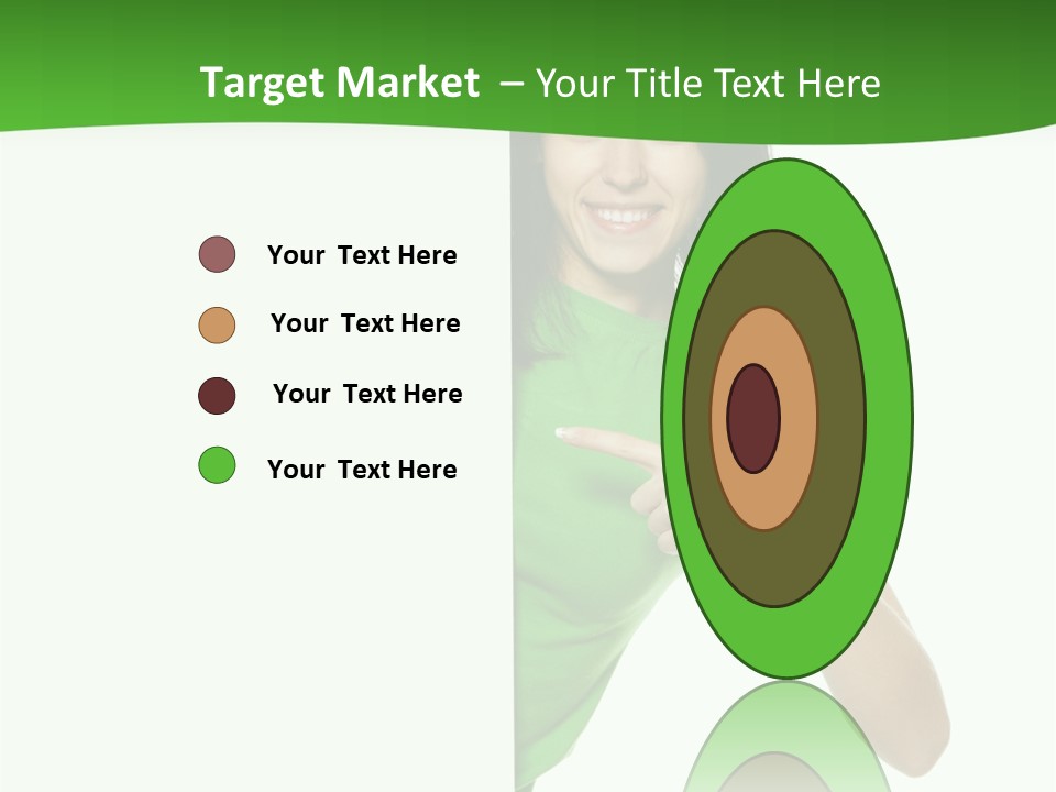 Advertise Girl Background PowerPoint Template