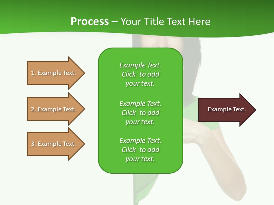 Advertise Girl Background PowerPoint Template