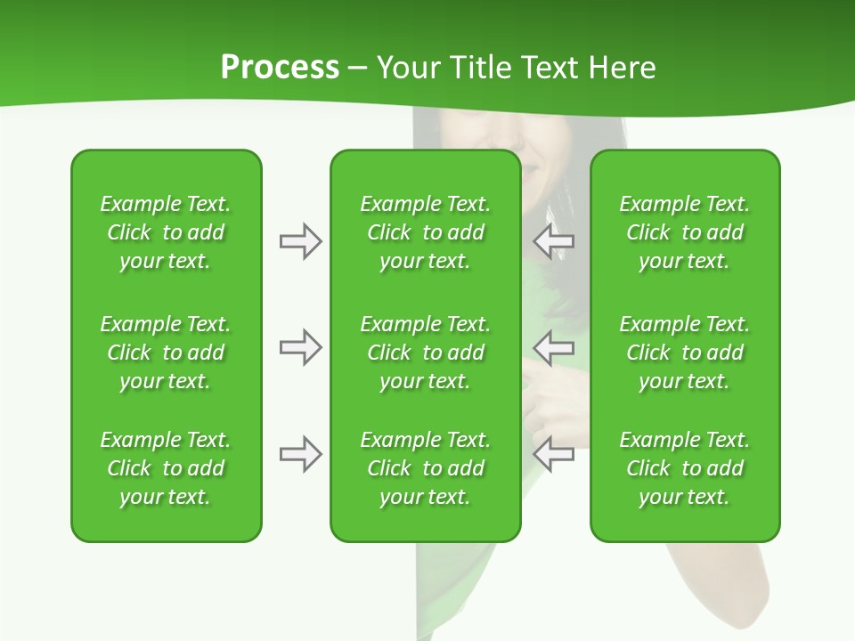 Advertise Girl Background PowerPoint Template