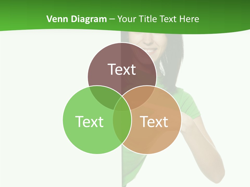 Advertise Girl Background PowerPoint Template