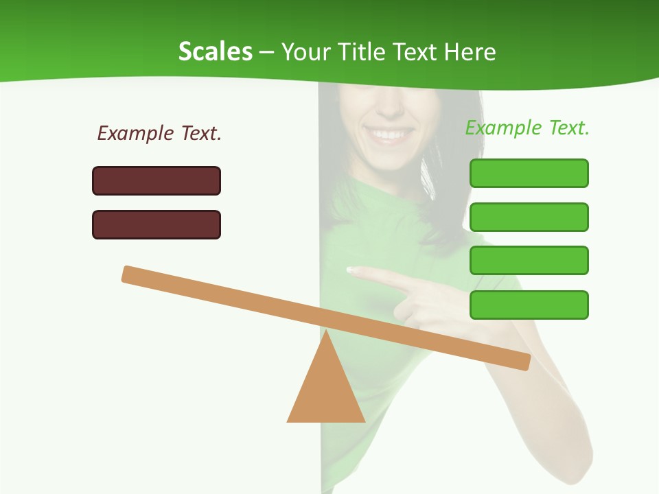 Advertise Girl Background PowerPoint Template