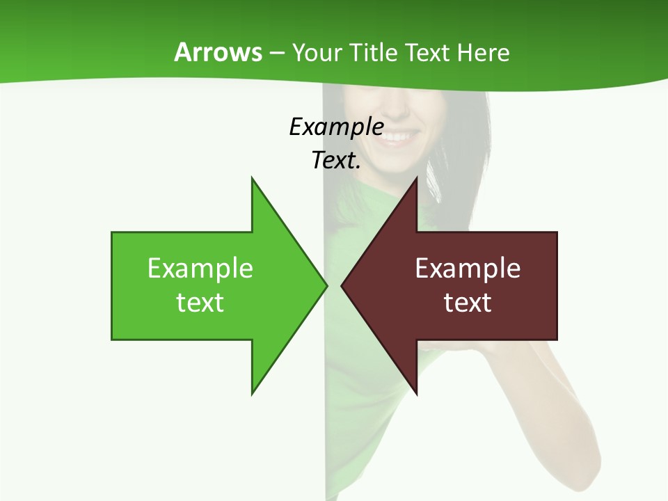 Advertise Girl Background PowerPoint Template