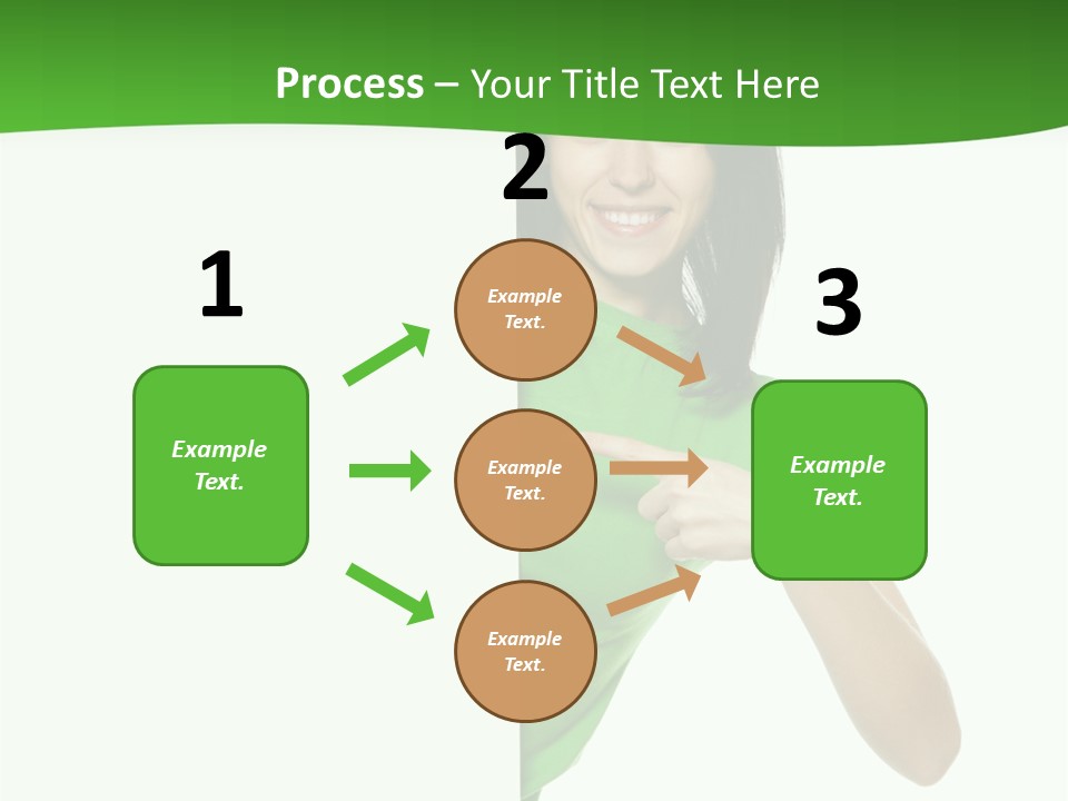 Advertise Girl Background PowerPoint Template