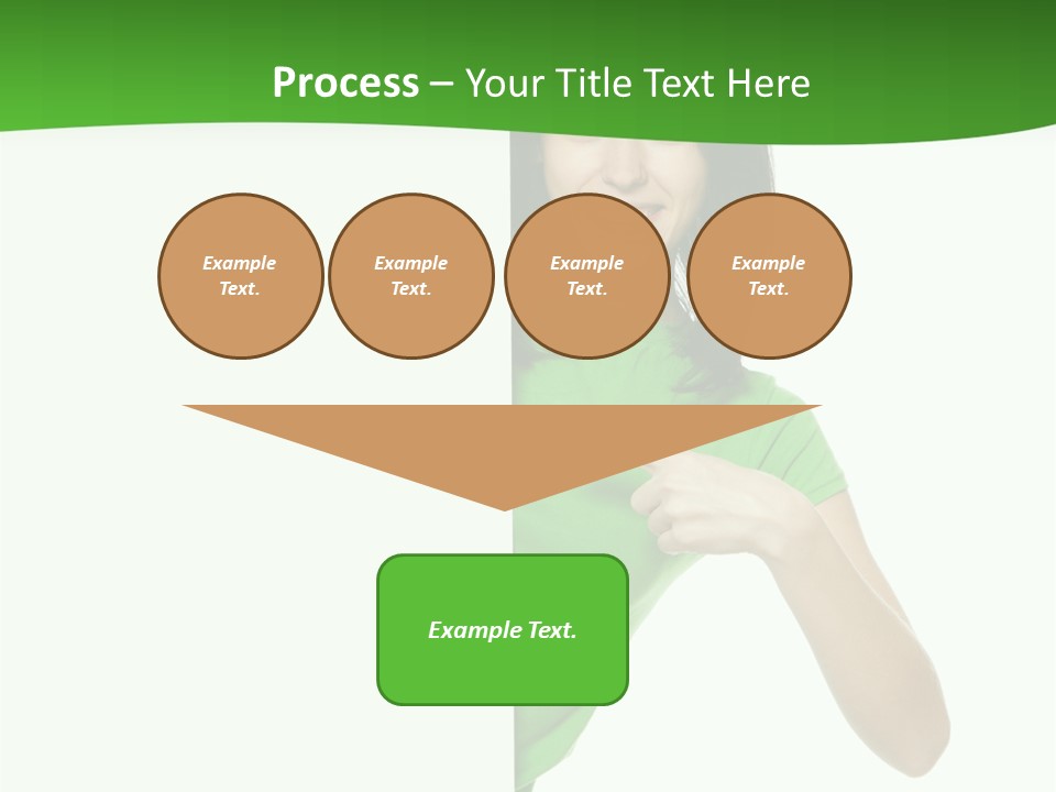 Advertise Girl Background PowerPoint Template