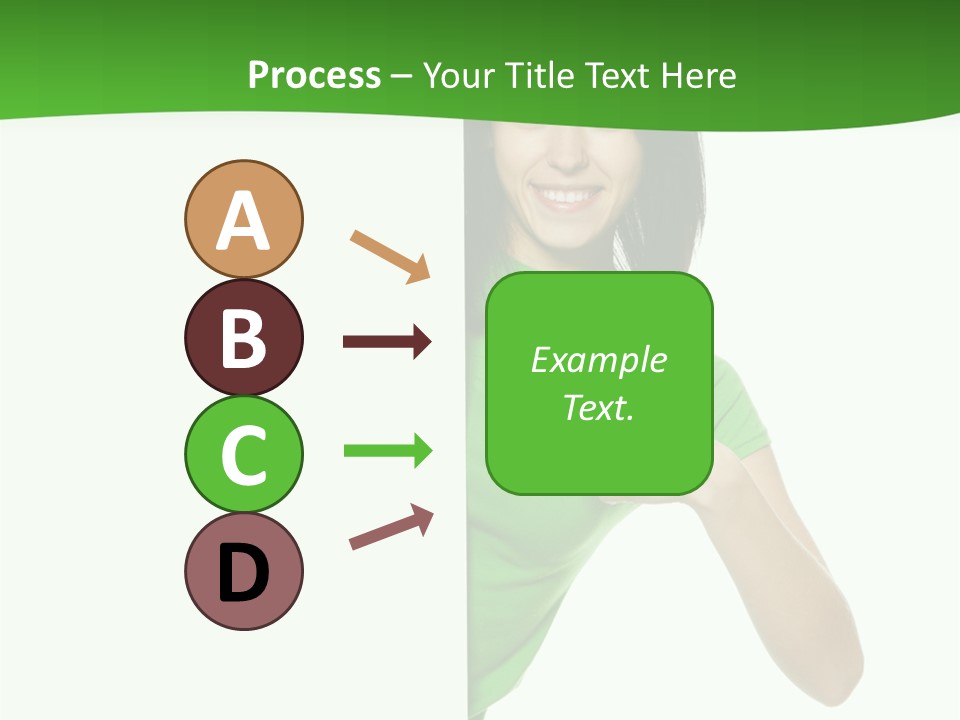 Advertise Girl Background PowerPoint Template