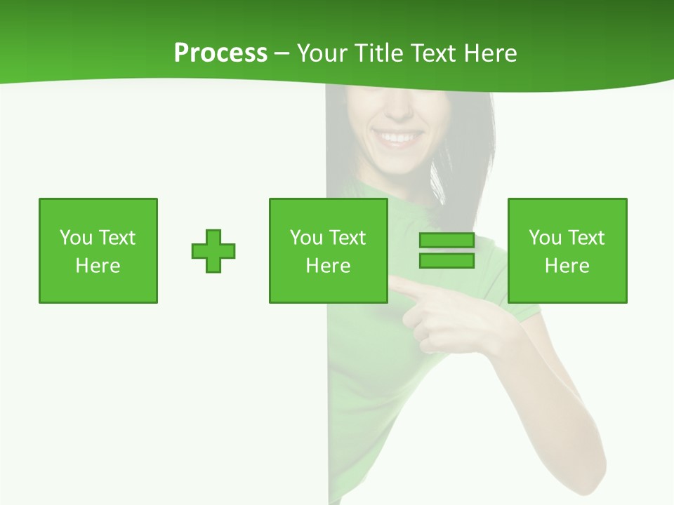 Advertise Girl Background PowerPoint Template