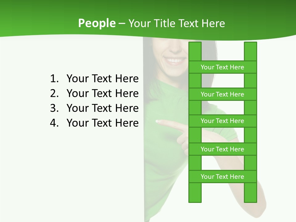 Advertise Girl Background PowerPoint Template