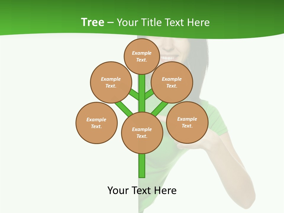 Advertise Girl Background PowerPoint Template