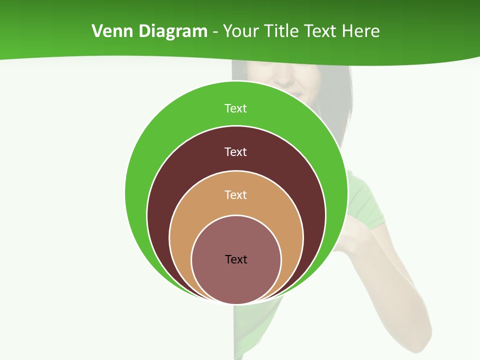 Advertise Girl Background PowerPoint Template