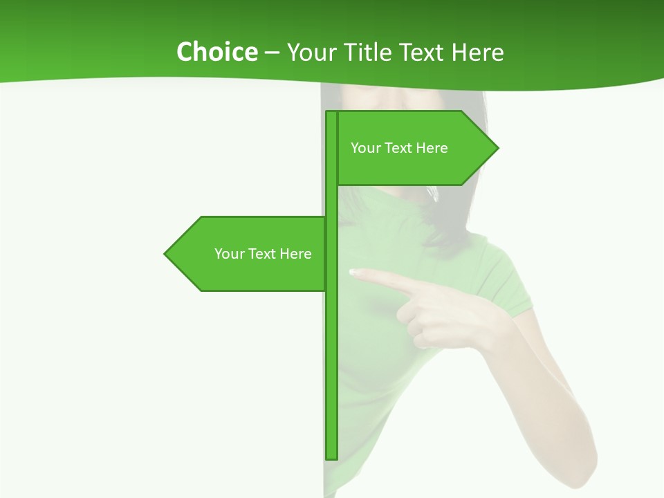 Advertise Girl Background PowerPoint Template