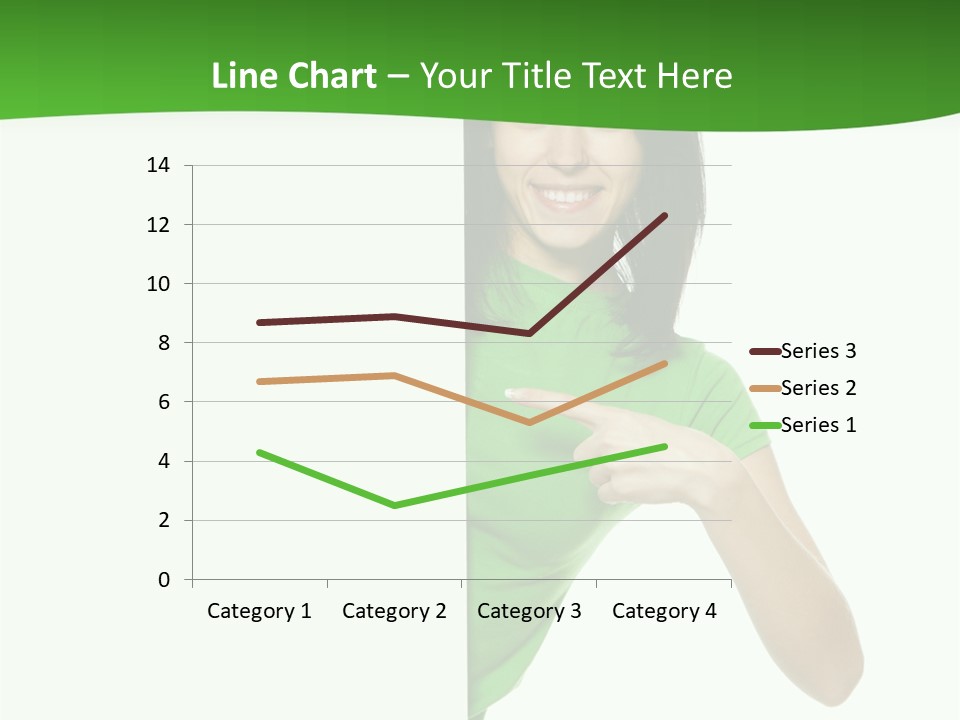 Advertise Girl Background PowerPoint Template