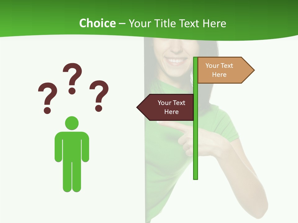 Advertise Girl Background PowerPoint Template