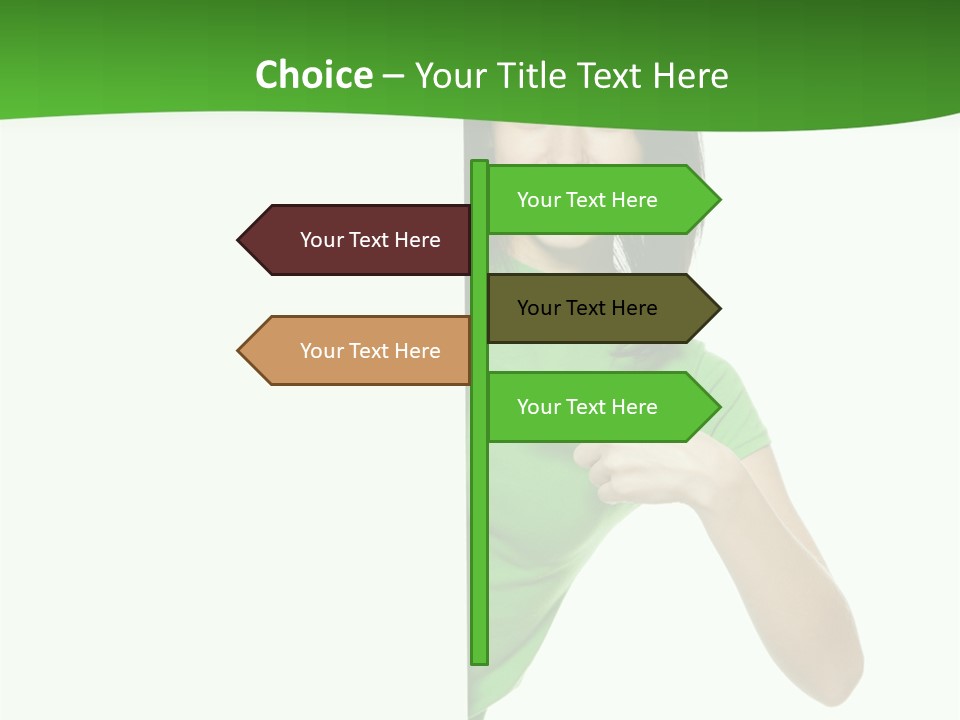 Advertise Girl Background PowerPoint Template