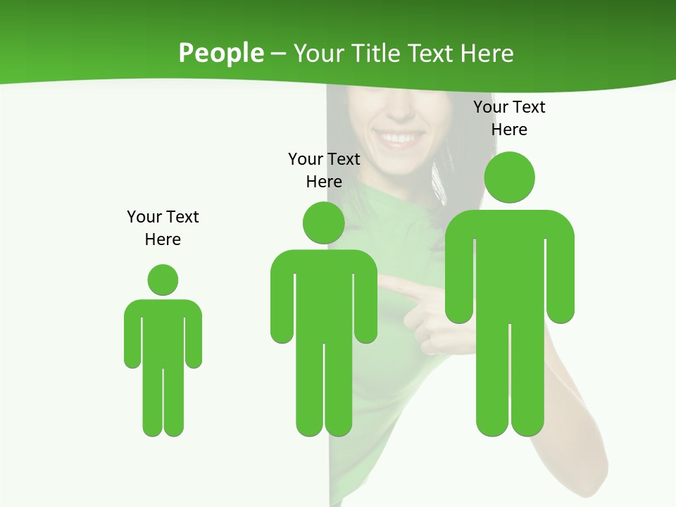 Advertise Girl Background PowerPoint Template