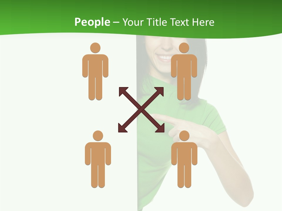 Advertise Girl Background PowerPoint Template