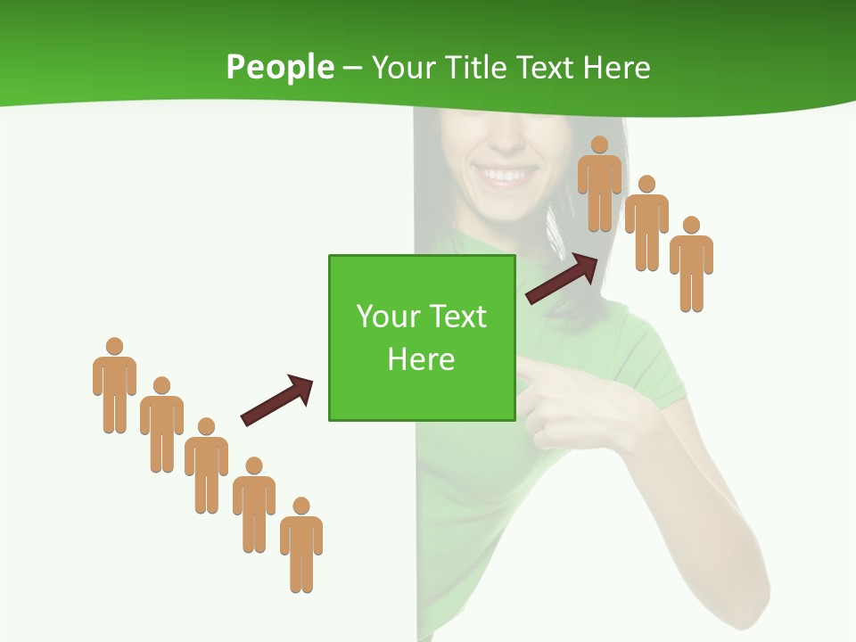 Advertise Girl Background PowerPoint Template