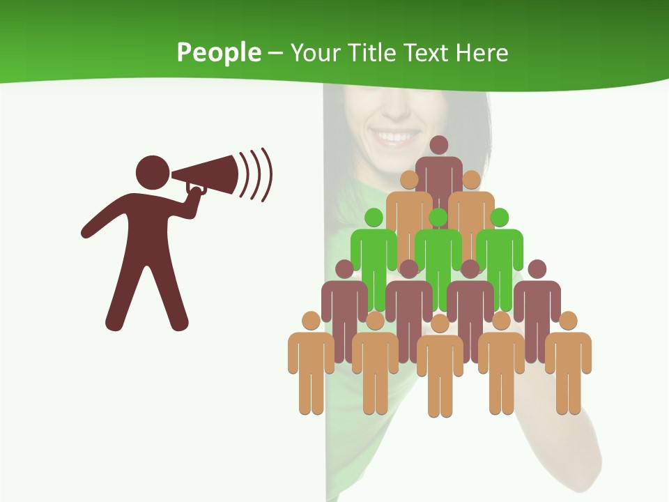 Advertise Girl Background PowerPoint Template