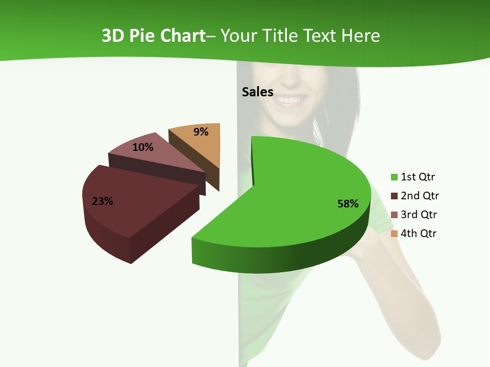 Advertise Girl Background PowerPoint Template