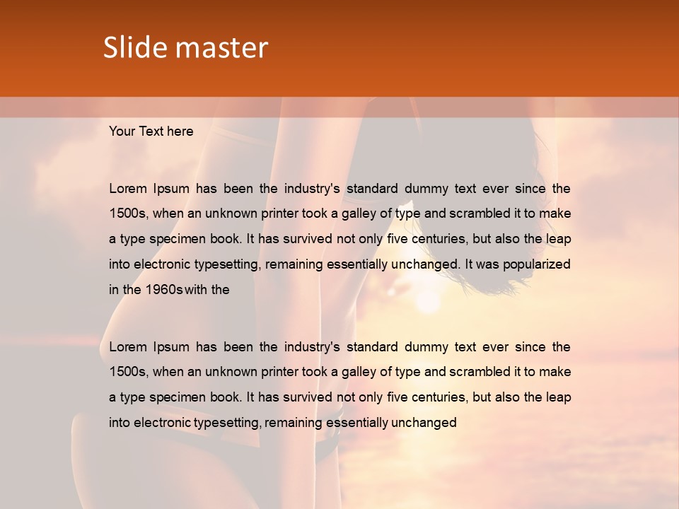 Belly Sexy Shape PowerPoint Template