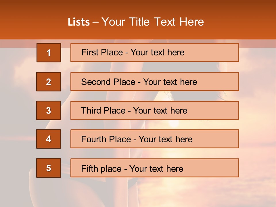 Belly Sexy Shape PowerPoint Template
