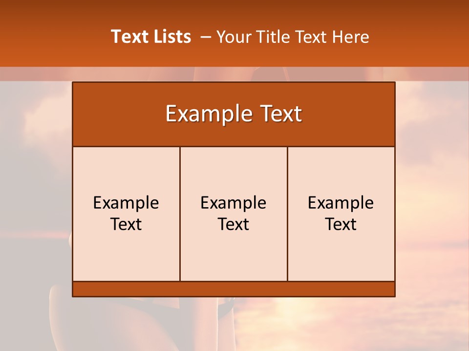 Belly Sexy Shape PowerPoint Template