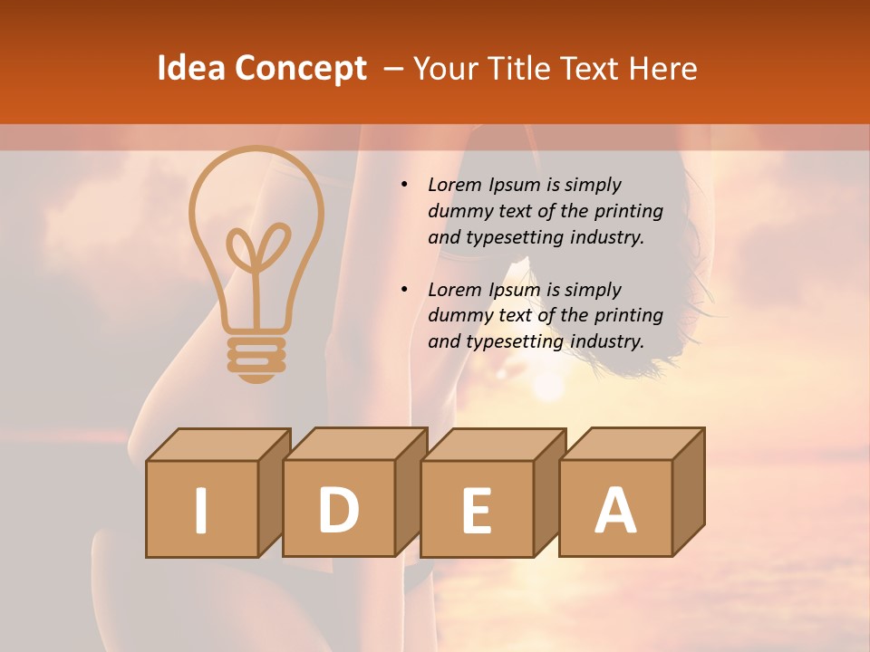 Belly Sexy Shape PowerPoint Template