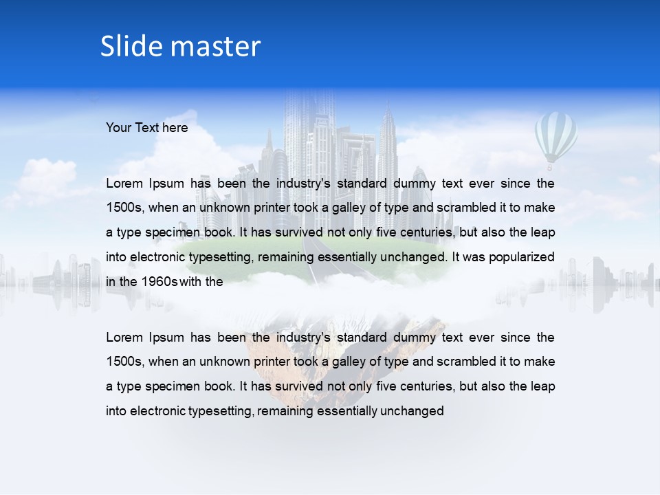 Town Dwelling Architecture PowerPoint Template