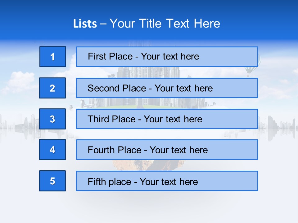 Town Dwelling Architecture PowerPoint Template