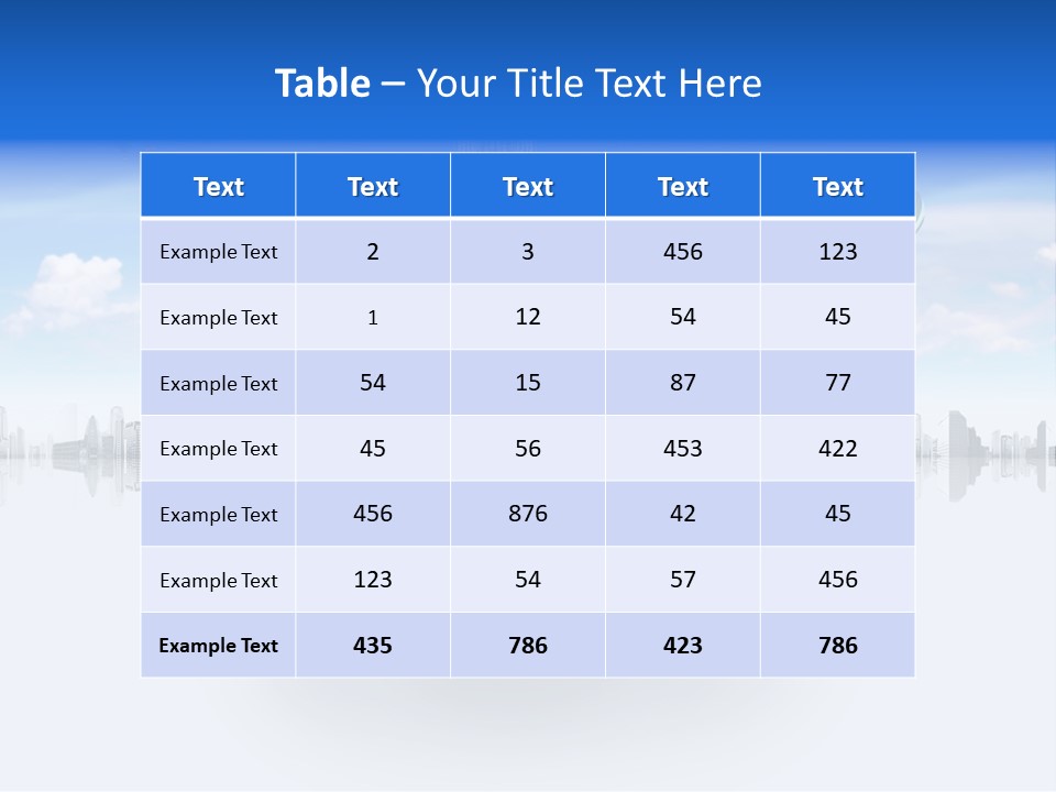 Town Dwelling Architecture PowerPoint Template