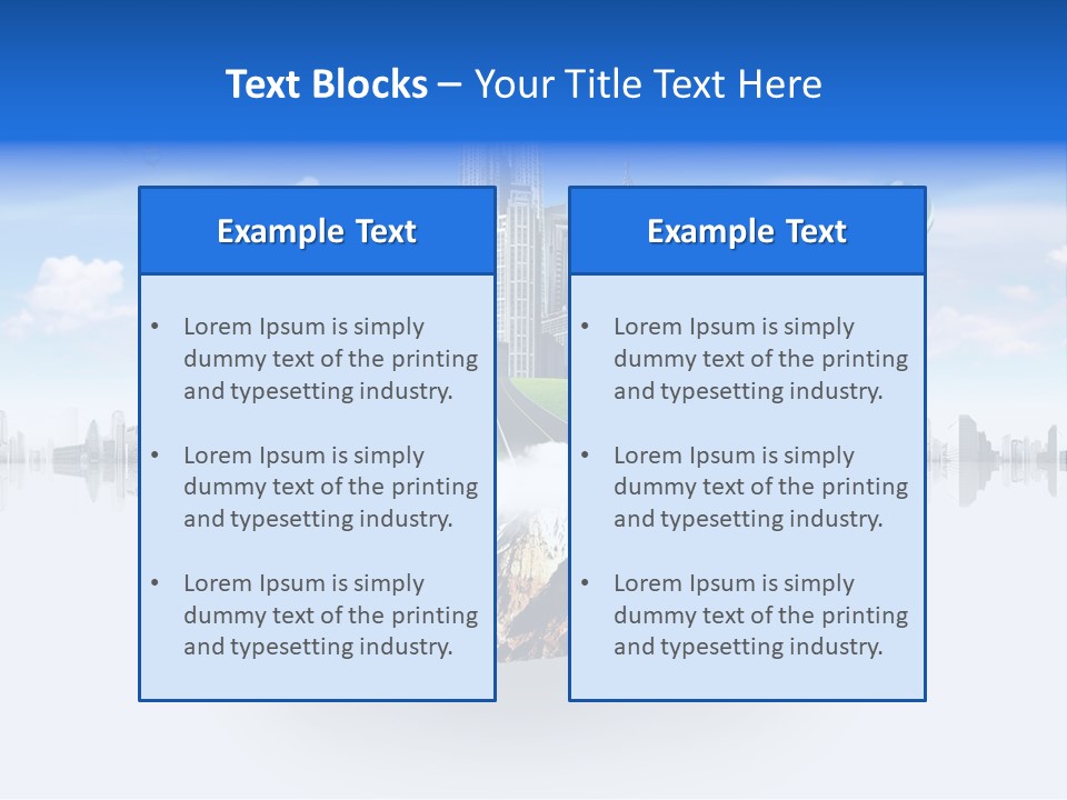 Town Dwelling Architecture PowerPoint Template