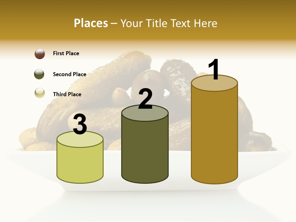 I Olated Cucumber Pre Erved PowerPoint Template