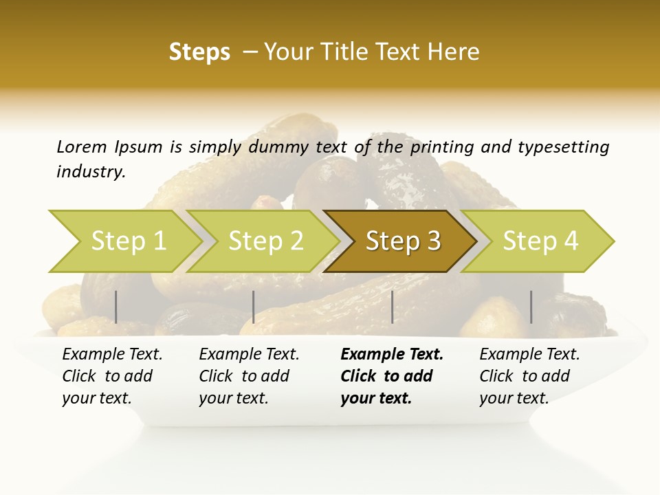 I Olated Cucumber Pre Erved PowerPoint Template