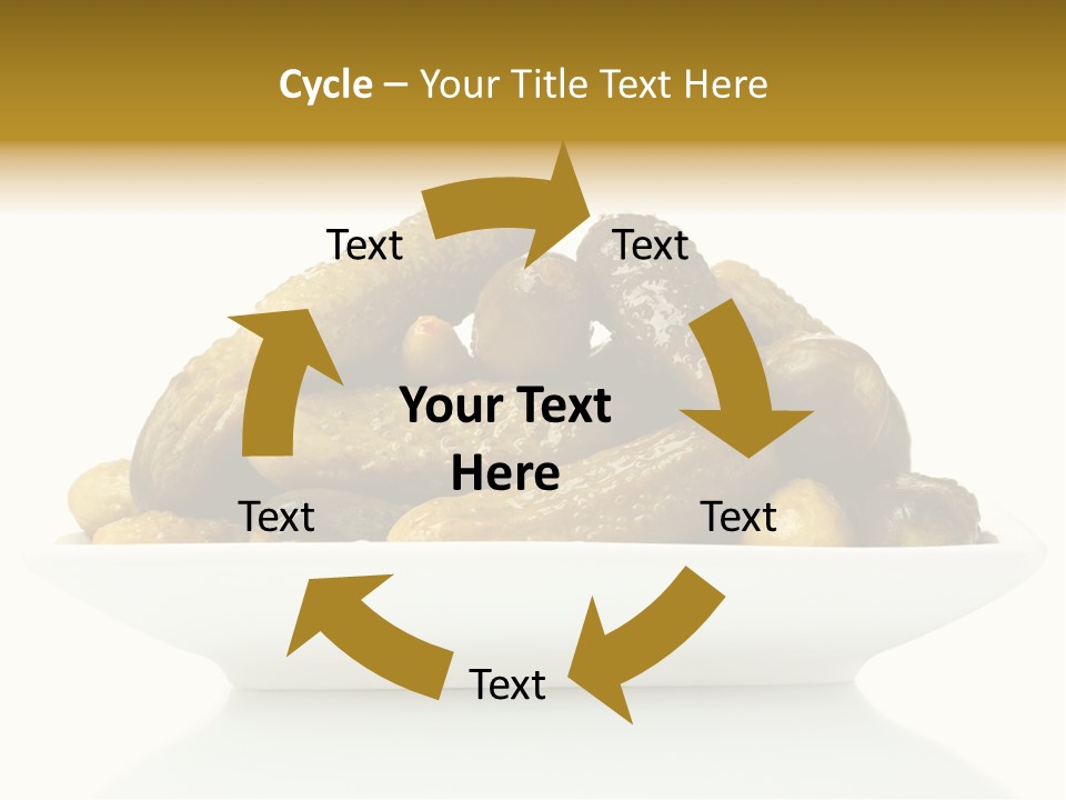 I Olated Cucumber Pre Erved PowerPoint Template