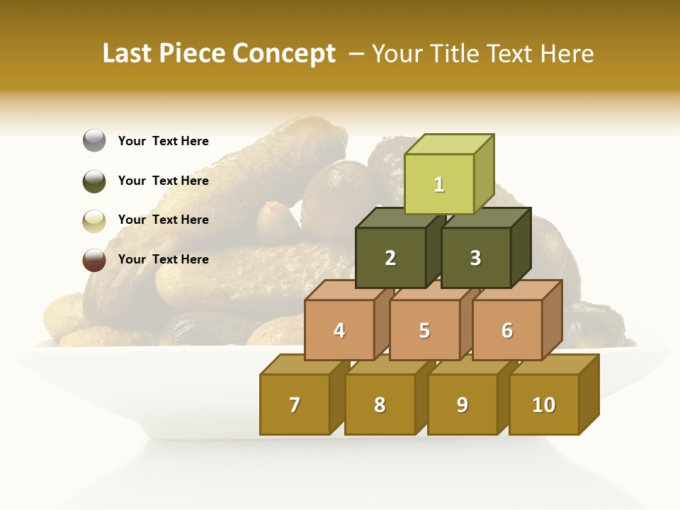 I Olated Cucumber Pre Erved PowerPoint Template