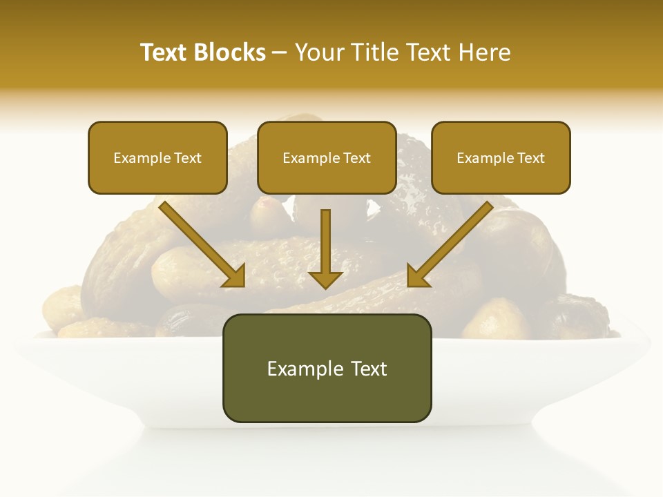 I Olated Cucumber Pre Erved PowerPoint Template
