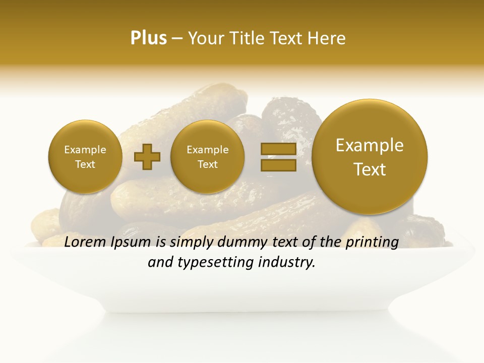 I Olated Cucumber Pre Erved PowerPoint Template