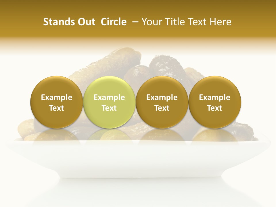 I Olated Cucumber Pre Erved PowerPoint Template