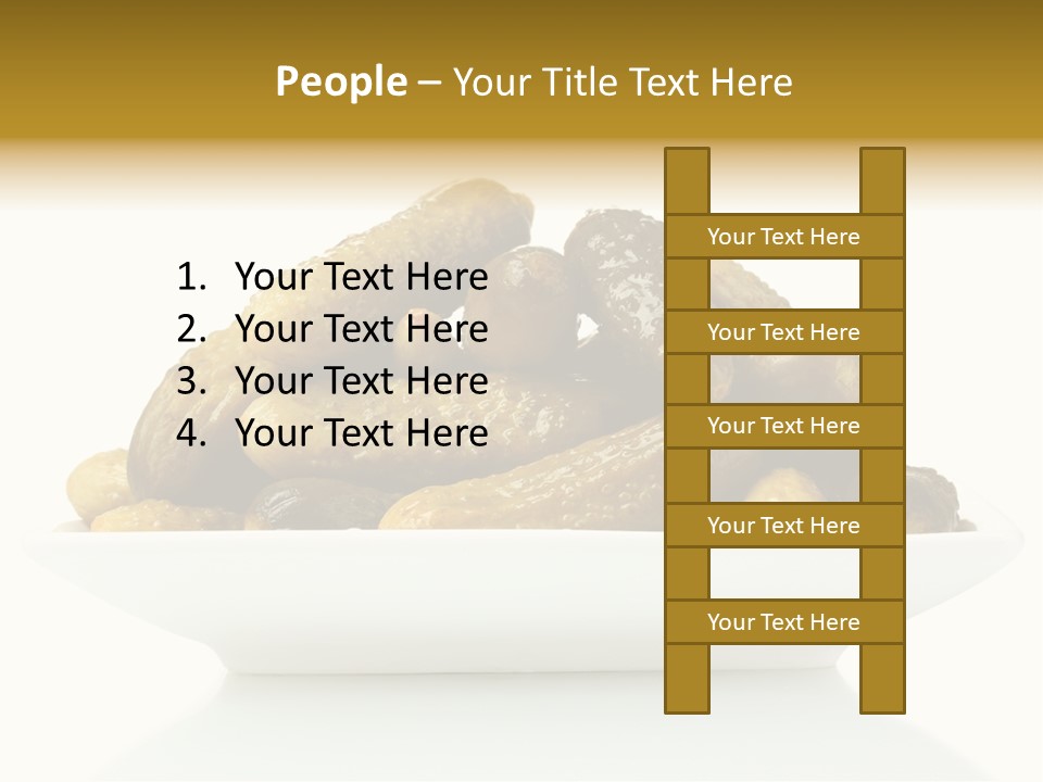 I Olated Cucumber Pre Erved PowerPoint Template