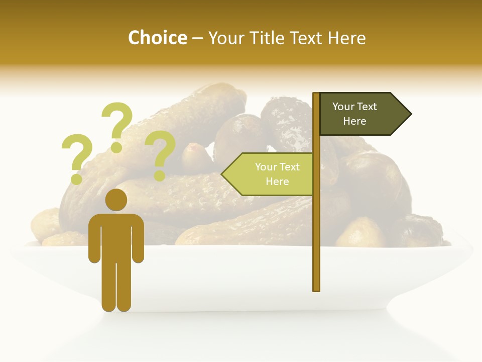 I Olated Cucumber Pre Erved PowerPoint Template