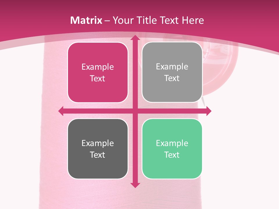 Single Work Cotton PowerPoint Template