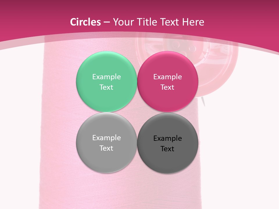 Single Work Cotton PowerPoint Template