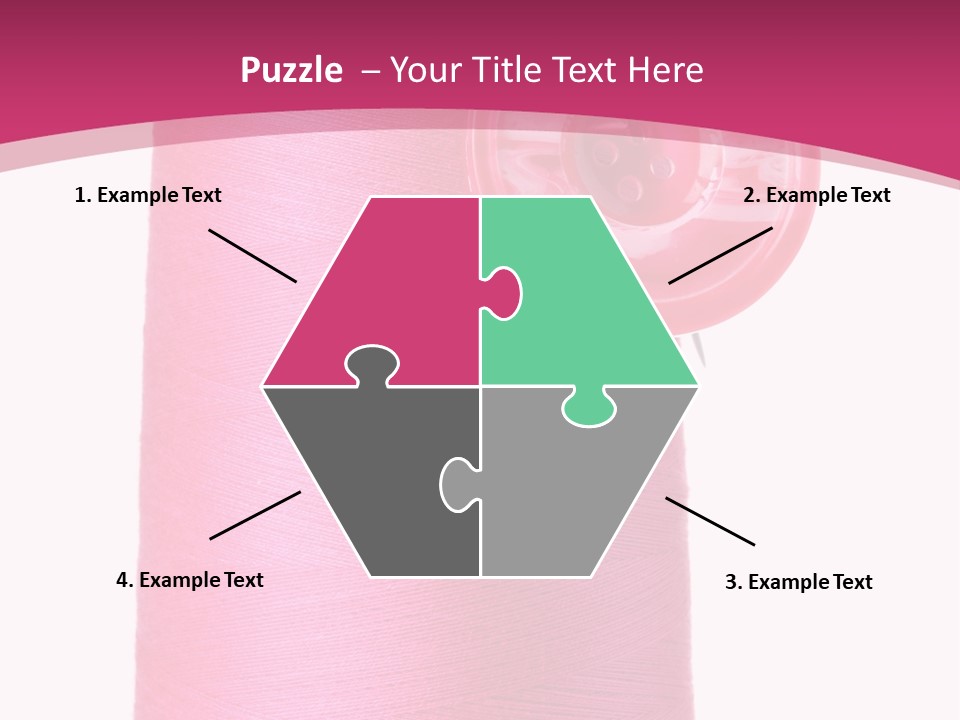 Single Work Cotton PowerPoint Template