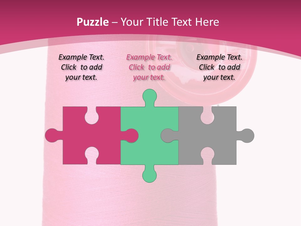 Single Work Cotton PowerPoint Template