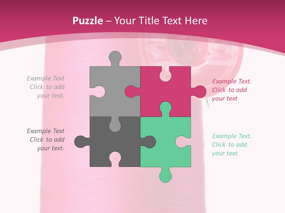 Single Work Cotton PowerPoint Template