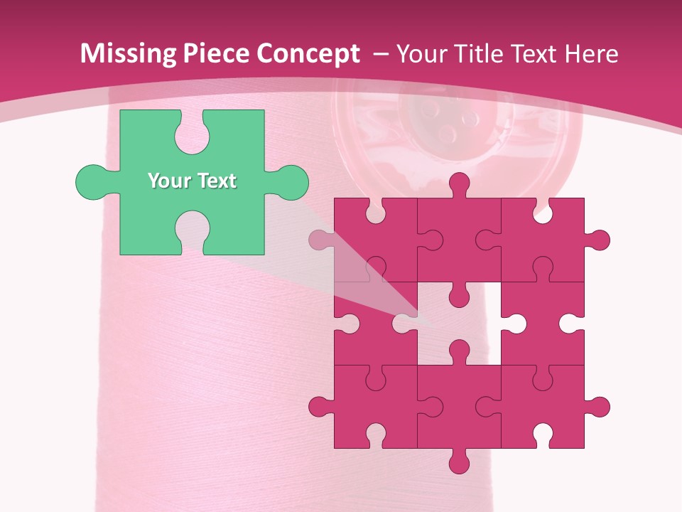 Single Work Cotton PowerPoint Template