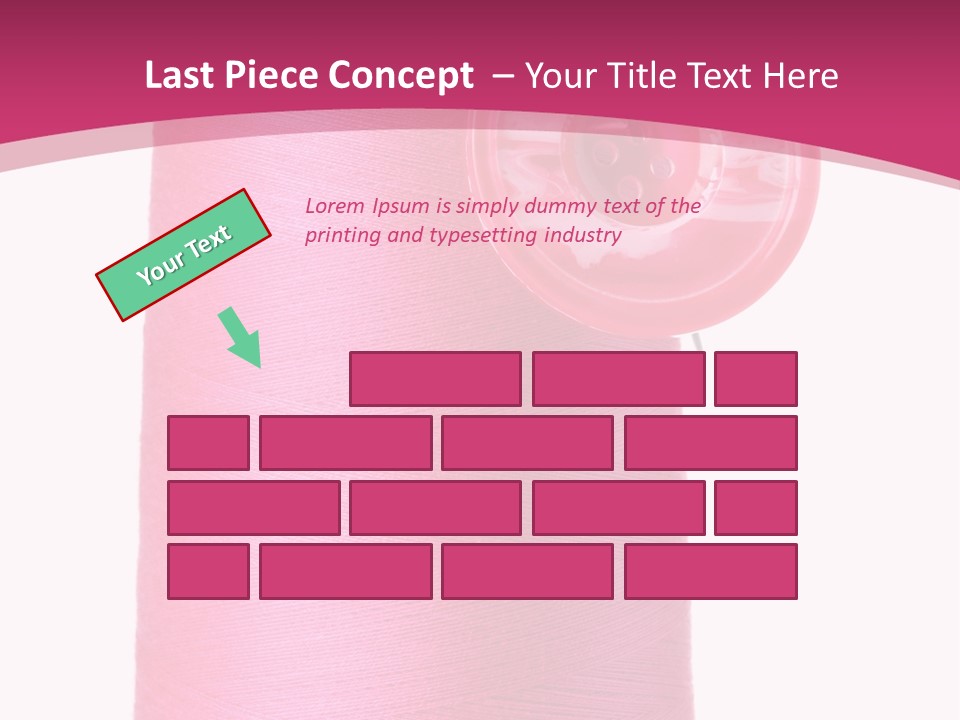 Single Work Cotton PowerPoint Template