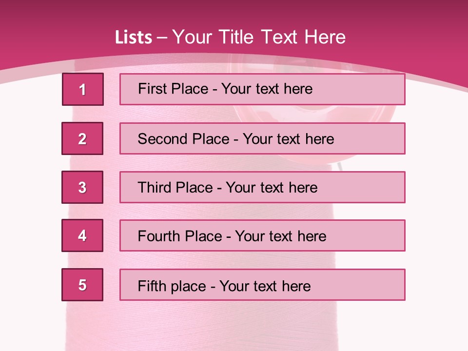 Single Work Cotton PowerPoint Template