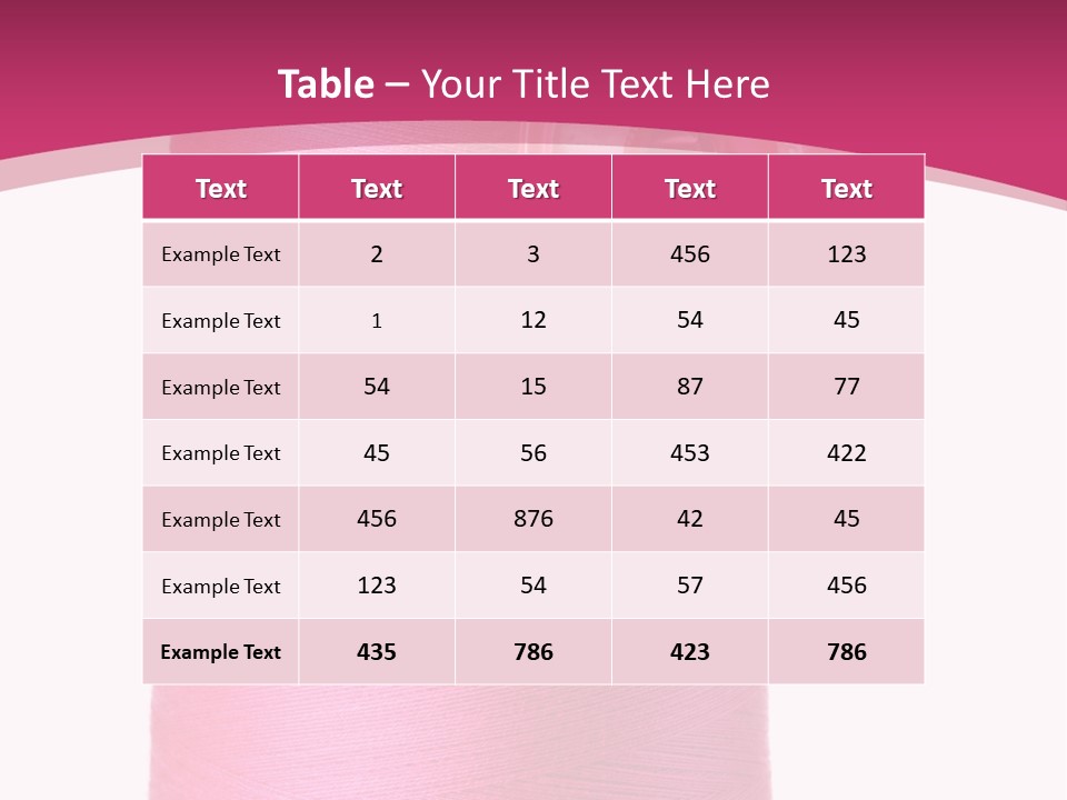 Single Work Cotton PowerPoint Template